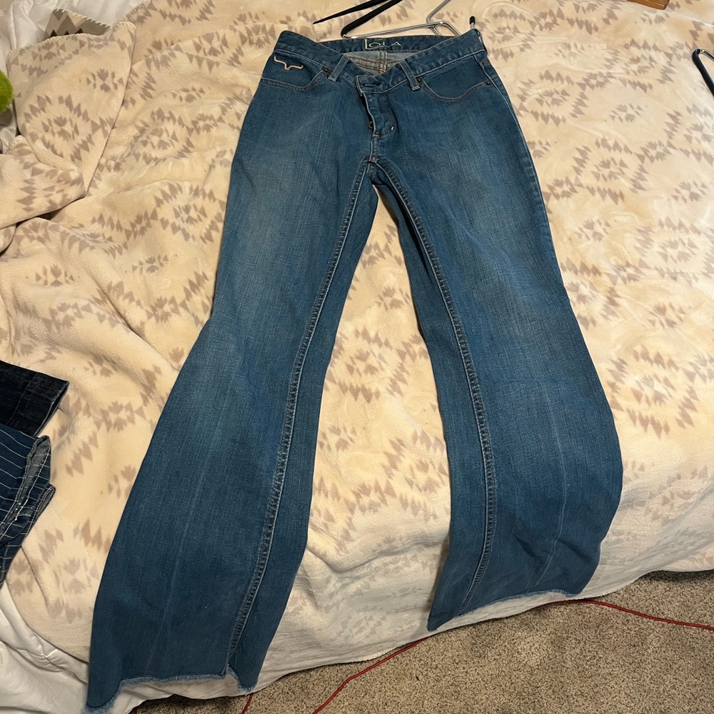Lola Blue Flare Wide Leg Jeans
